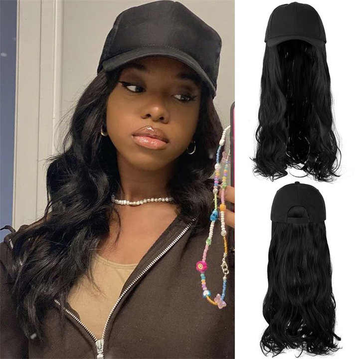 Europe and the United States female realistic long hair wig small fashion one-piece transparent lace