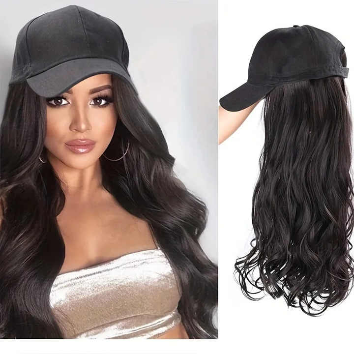 Europe and the United States female realistic long hair wig small fashion one-piece transparent lace